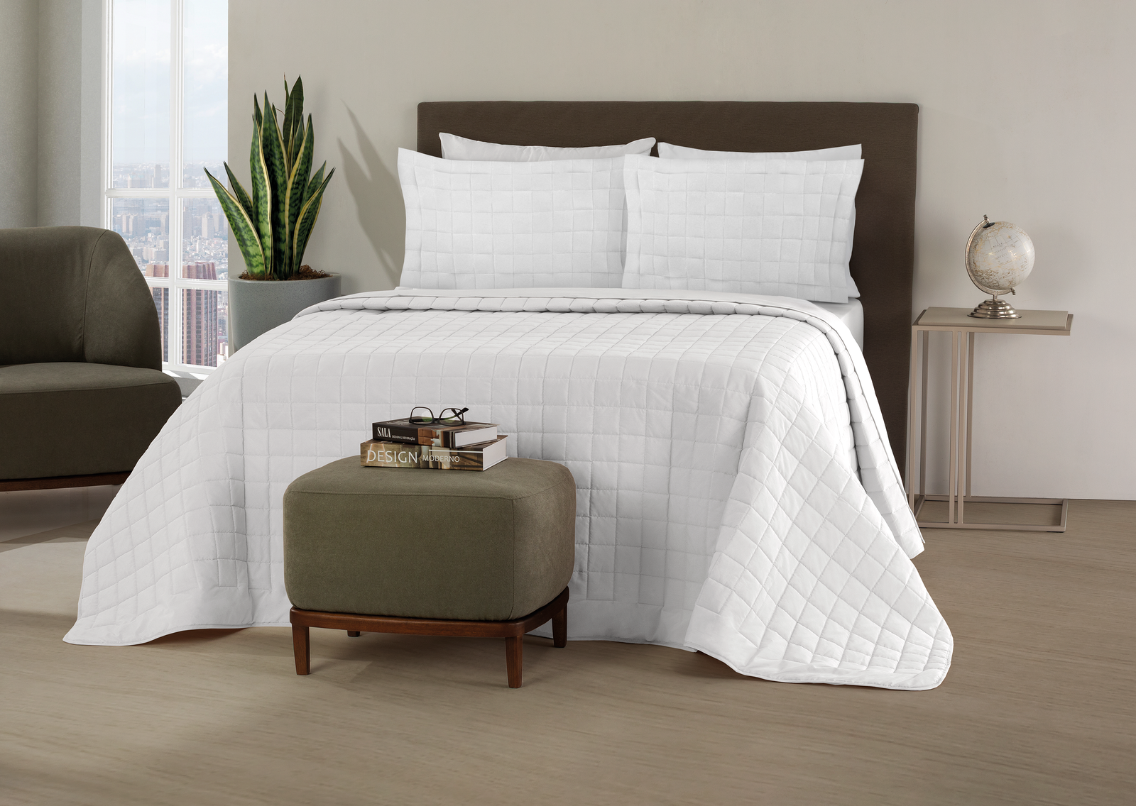 Enxoval para hotel com cama padronizada